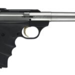Browning Buck Mark Camper 22LR Stainless Rimfire Pistol with 3 Magazines